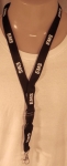 EMS Lanyard Neck ID/Card Key Holder black/white